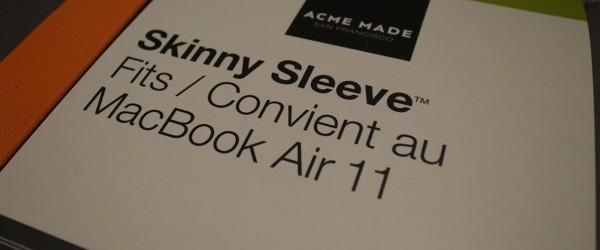 MacBook Airを優しく包み込んでくれるケース！Acme Made 11インチ Skinny Sleeve