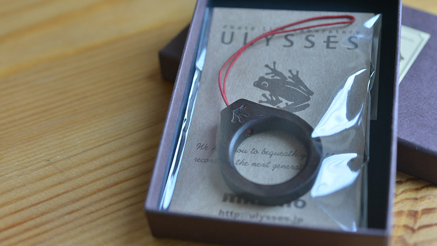 ULYSSESの木製リングストラップ「minimo」をGR DIGITAL IVに着けました