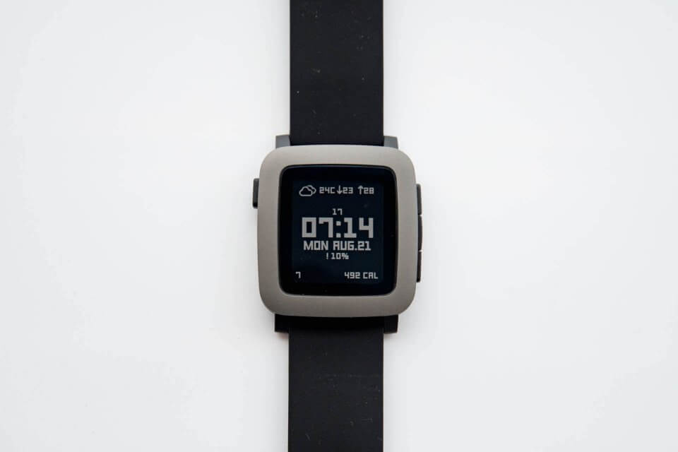 Pebble Time　ウォッチフェイス Timeboxed