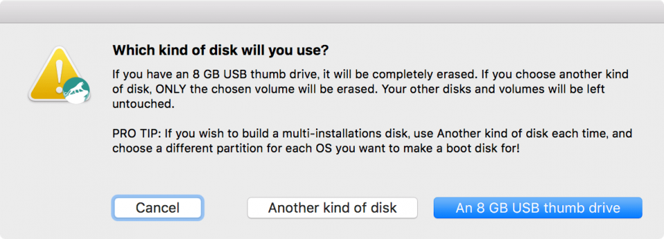 macOS High Sierra インストールディスク