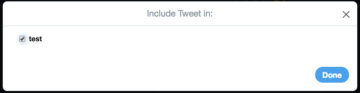 TweetDeck 追加するCollectionを選択