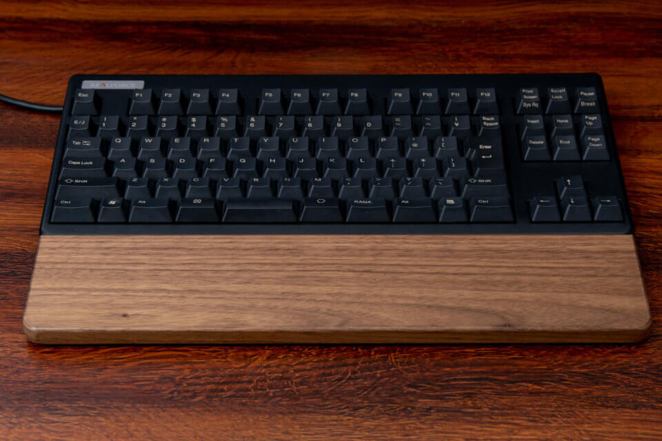 ウッドパームレストとREALFORCE 91UBK-S