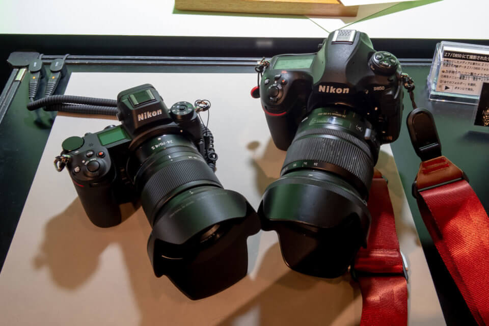 Nikon Z7とD850のサイズを比較