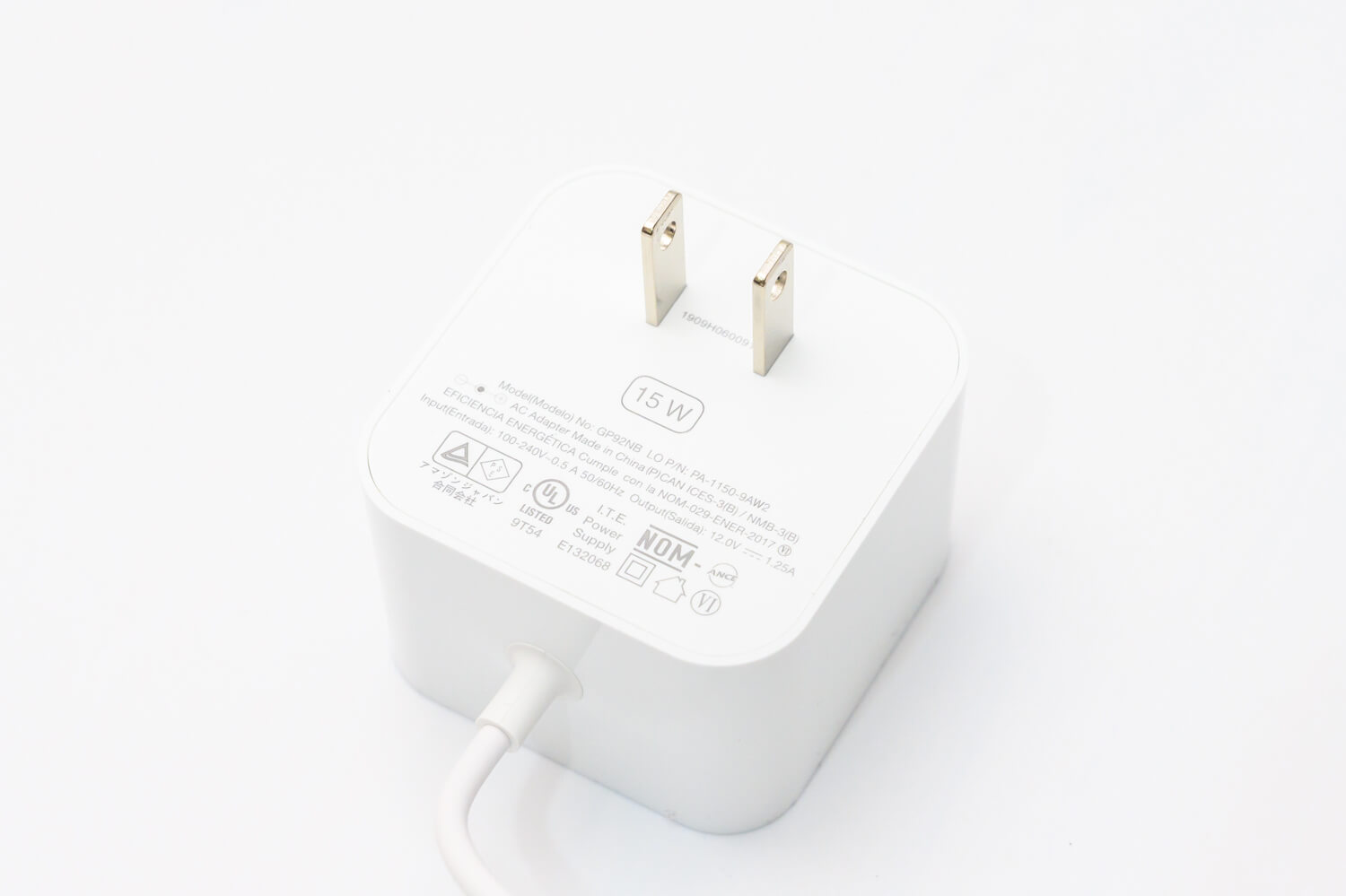 Echo Dotの充電器