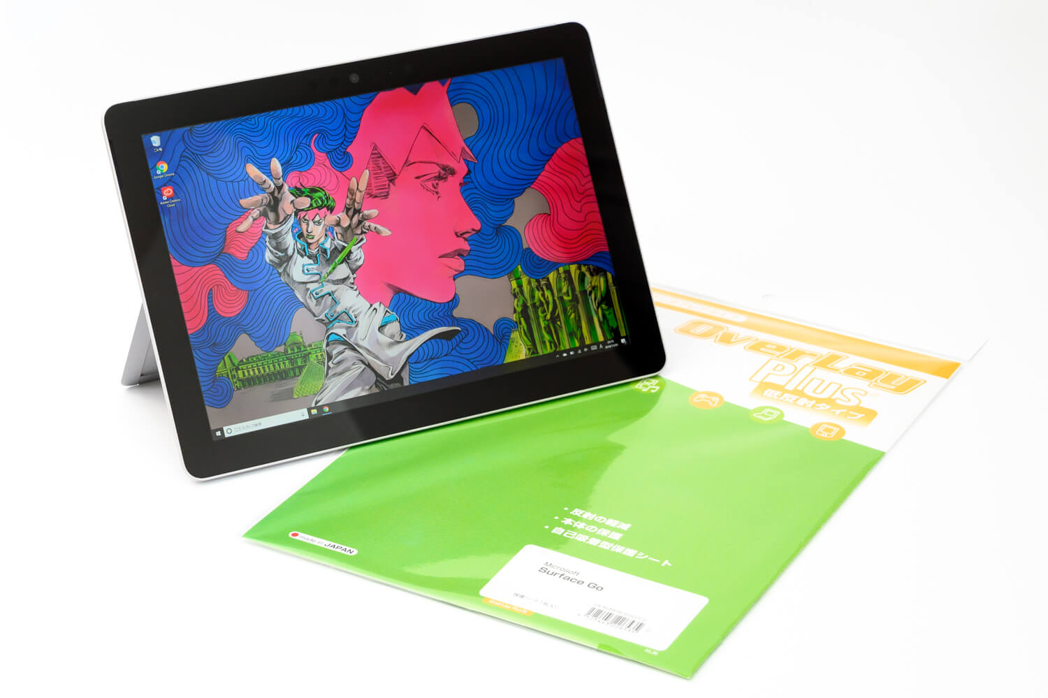 Surface Goにミヤビックスの低反射フィルム「OverLay Plus」を貼った