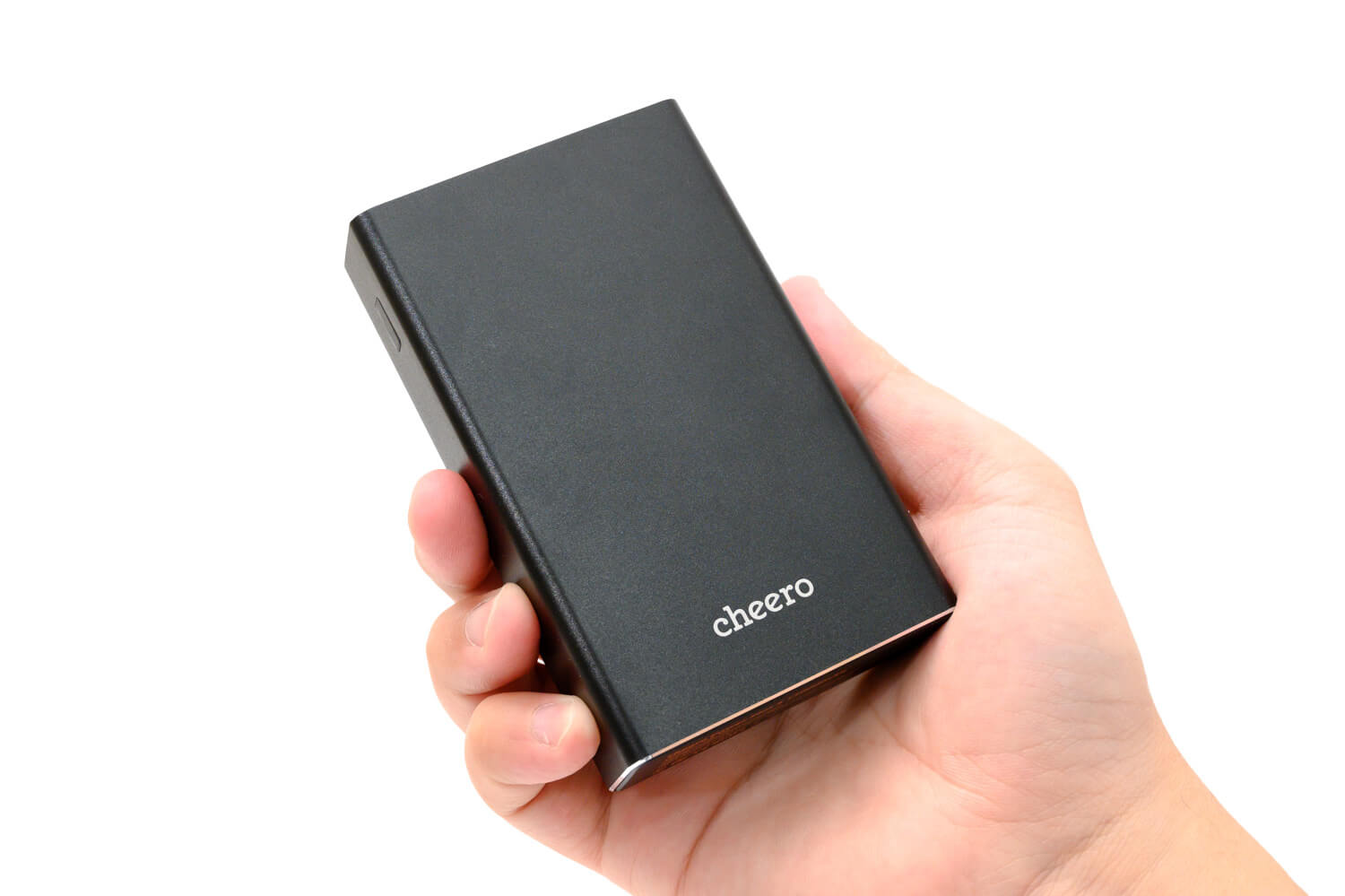 cheero Power Plus 5 15000mAh を手に持ってみたところ