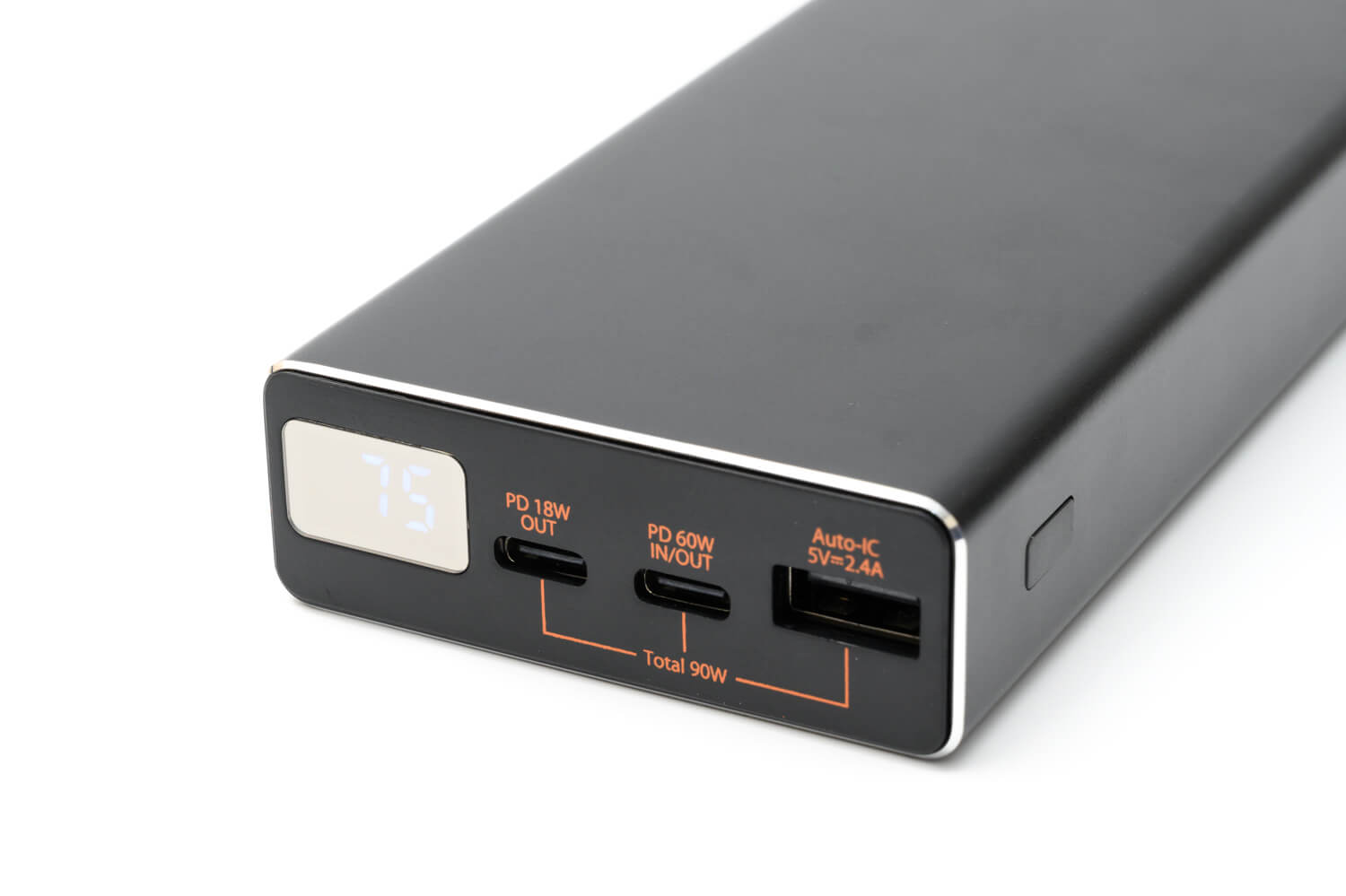 cheero Power Plus 5 Premium 20000mAh の残容量インジケーター