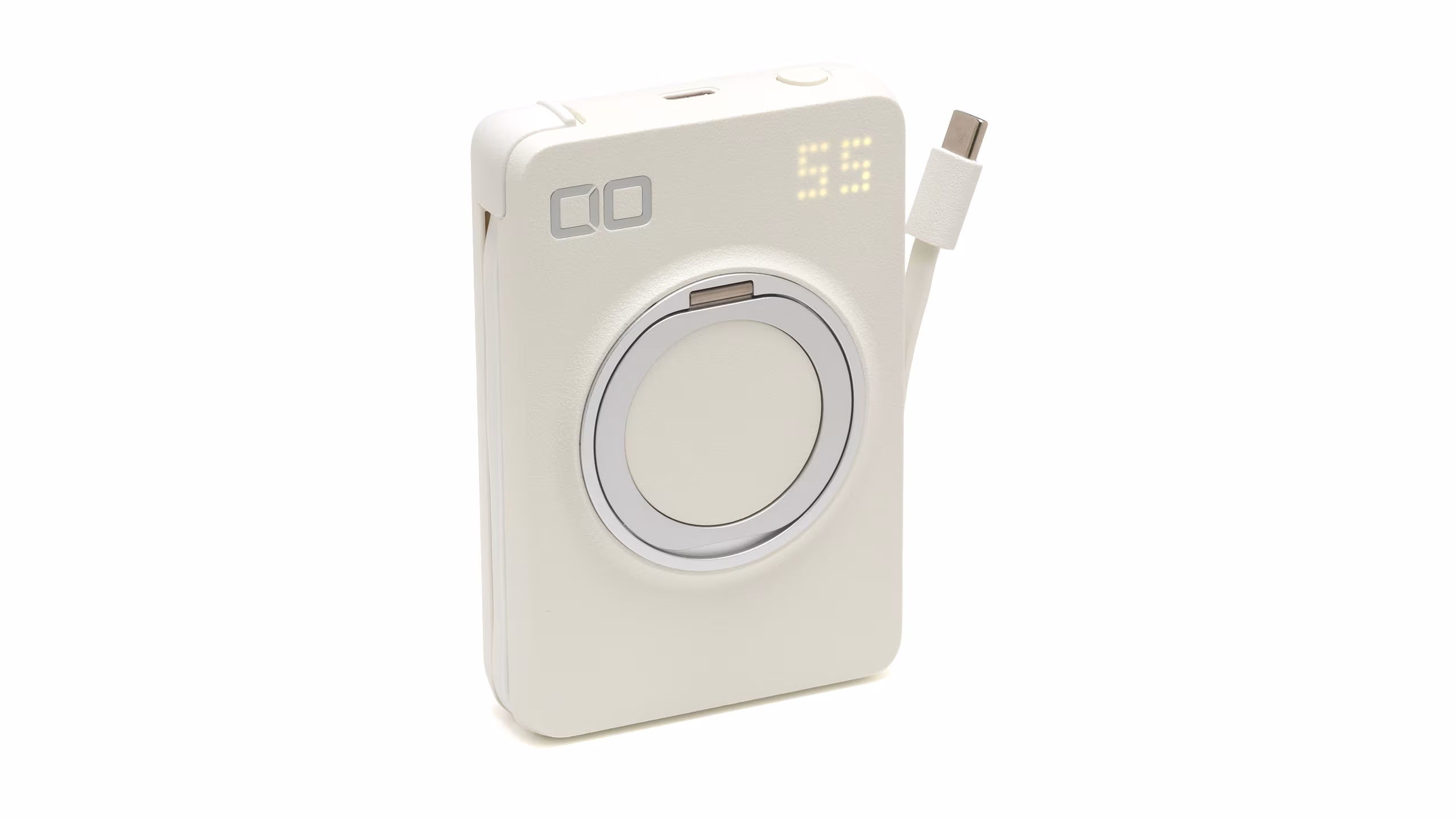 CIO SMARTCOBY Ex05 Wireless2.2 Pro CABLE SS10K レビュー：スタンドになるリング付き、10000mAhの全部入りワイヤレスバッテリー
